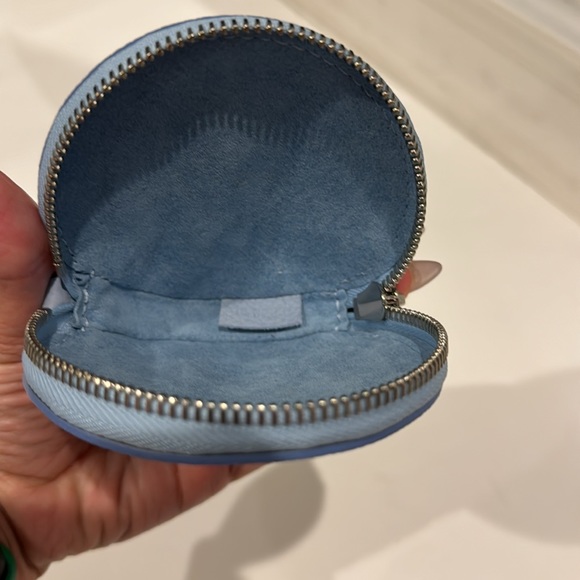 Louis Vuitton Authentic Blue Round Monogram Pouch w/ Certificate of Authenticity - Picture 4 of 7